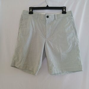 J. Crew Seersucker Flat Front Striped Modern Fit Shorts Size 31